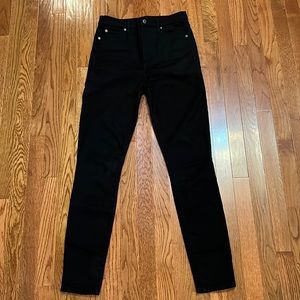 Gap Denim True Skinny Black High-Rise Jeans 30Long